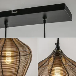 Straluma Hanglamp Alvaro 5-lichts antiek brons><noscript><img width=