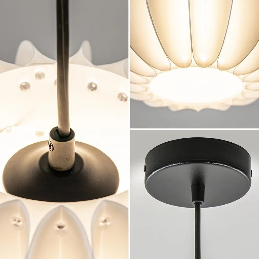 Straluma Hanglamp Arena 1L 30cm zwart/kap wit> Hanglampen|Design Verlichting