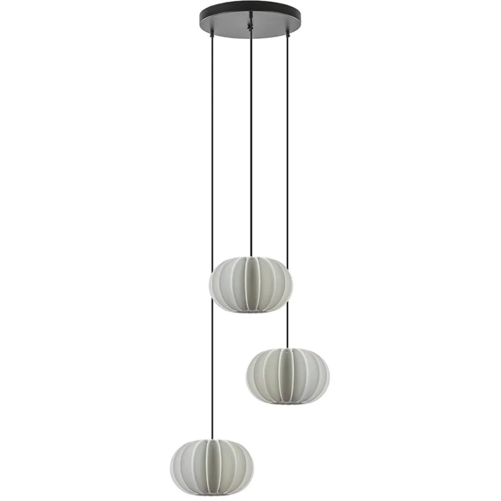 Straluma Hanglamp Arena 3L rond zwart/kap wit> Eettafellampen|Eetkamerverlichting
