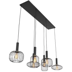 Straluma Hanglamp Aureole 6L mix zwart> Eettafellampen|Draadlampen