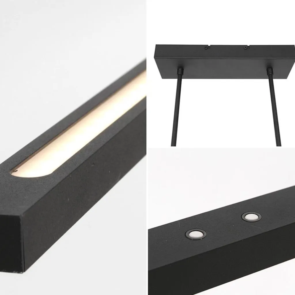 Straluma Hanglamp Bande zwart 155cm 2xdim cct> Hanglampen|Eettafellampen