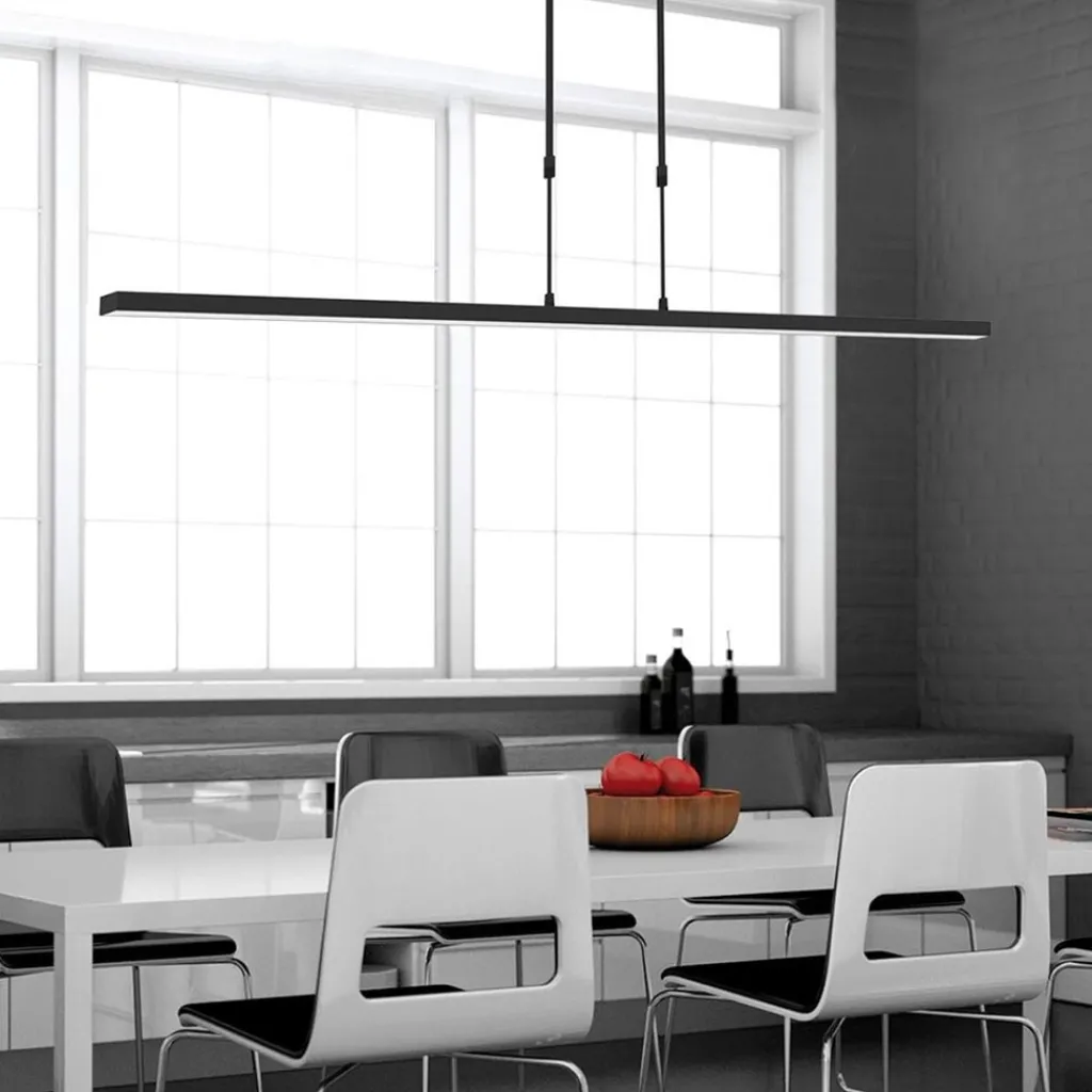 Straluma Hanglamp Bande zwart 155cm 2xdim cct> Hanglampen|Eettafellampen