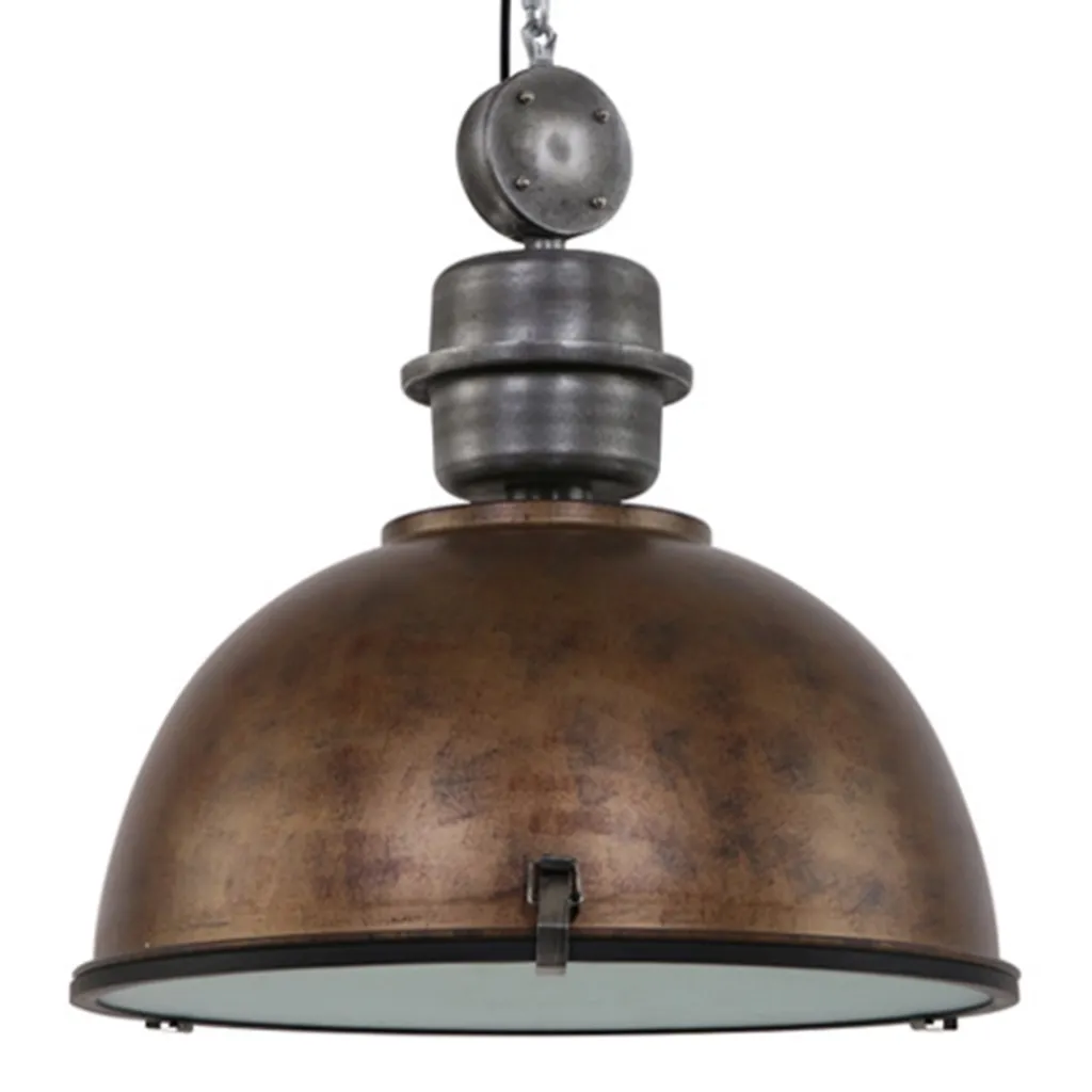 Straluma Hanglamp Bikkel 52cm brons/staal> Eettafellampen|Woonkamerlampen