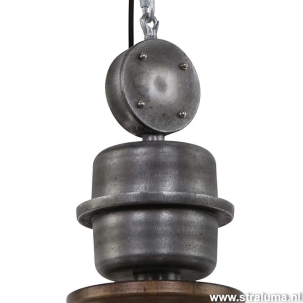 Straluma Hanglamp Bikkel 52cm brons/staal> Eettafellampen|Woonkamerlampen