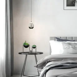 Straluma Hanglamp Black Egg 1L zwart/helder glas><noscript><img width=