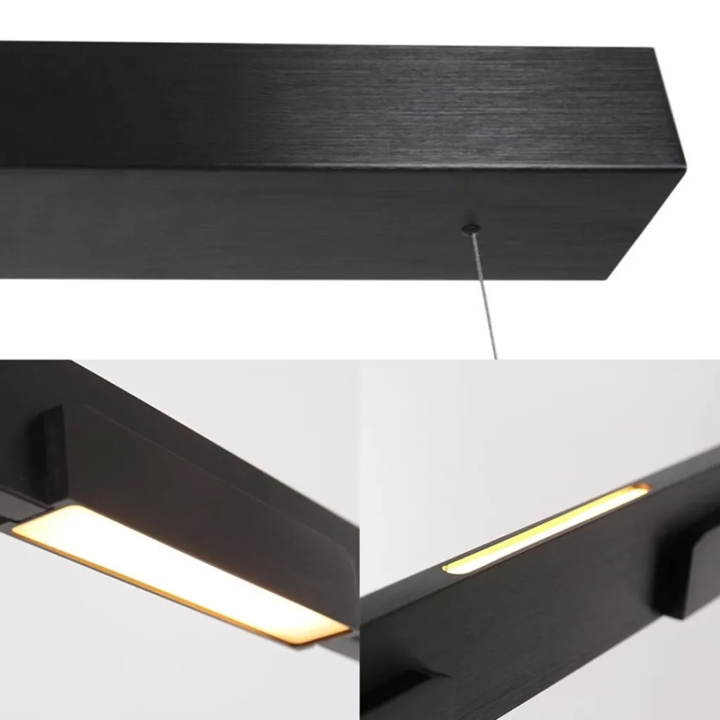 Straluma Hanglamp Bloc balk zwart up+ down> Hanglampen|Eettafellampen