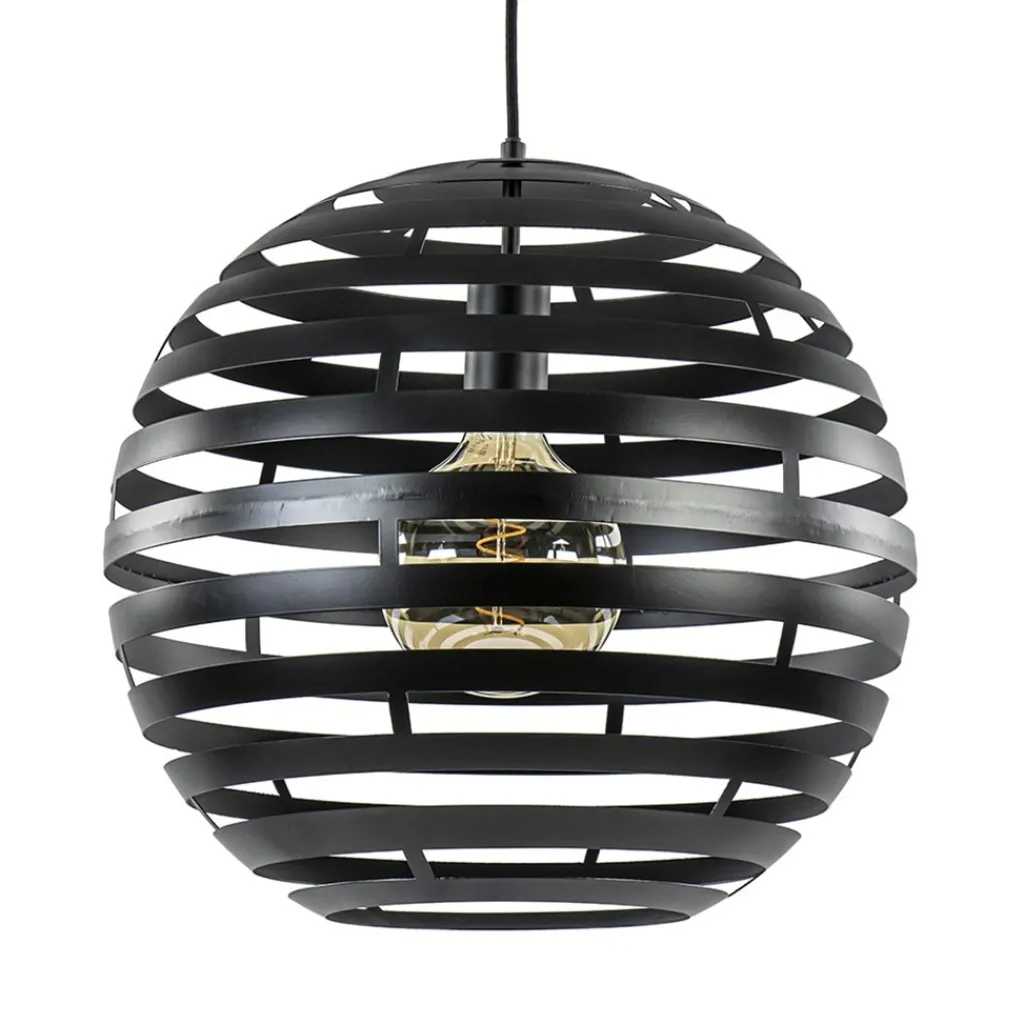 Straluma Hanglamp bol zwart 40cm> Eettafellampen|Keukenverlichting