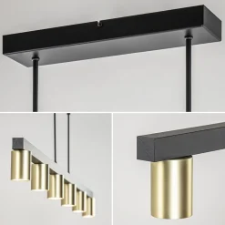 Straluma Hanglamp Bounce 6L 160cm zwart/goud><noscript><img width=