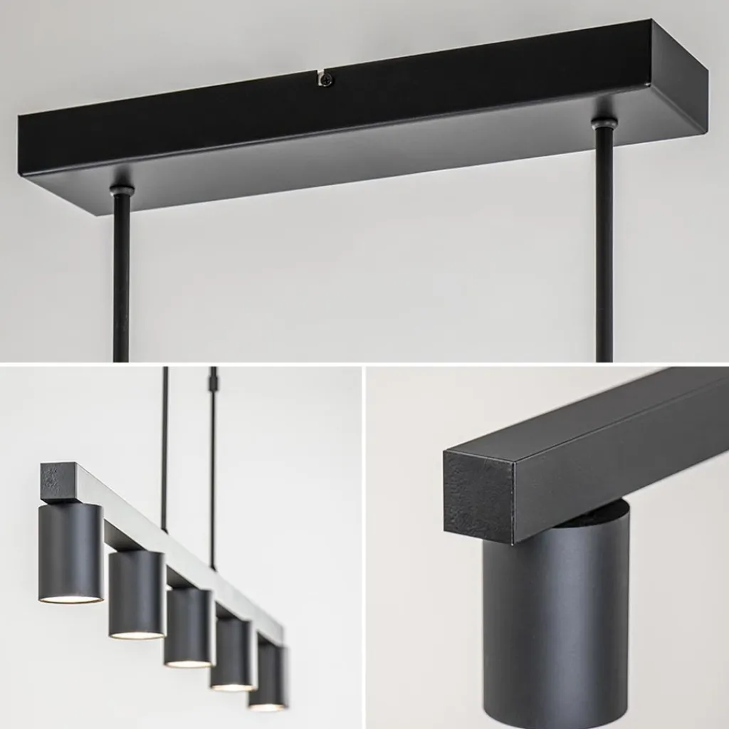 Straluma Hanglamp Bounce 5L tube spot zwart> Eettafellampen|Keukenverlichting