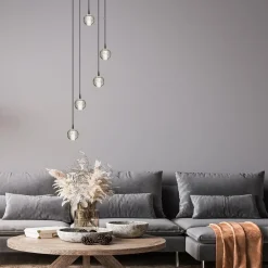 Straluma Hanglamp Bubbles 5L rond zwart/helder dtw><noscript><img width=