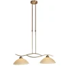 Straluma Hanglamp Capri brons/Glas> Eettafellampen|Woonkamerlampen