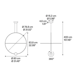 Straluma Hanglamp Elara 80 goud><noscript><img width=