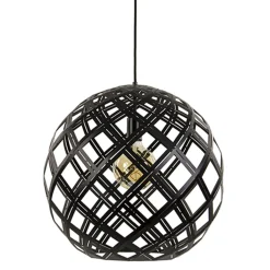 Straluma Hanglamp Emma bol zwart 50cm> Eettafellampen|Woonkamerlampen