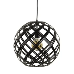 Straluma Hanglamp Emma bol zwart 40cm> Eettafellampen|Woonkamerlampen