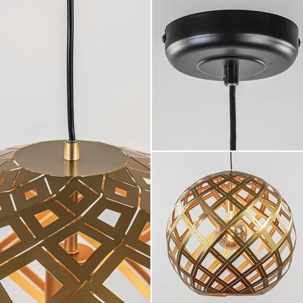 Straluma Hanglamp Emma 50cm matgoud> Slaapkamerlampen|Keukenverlichting