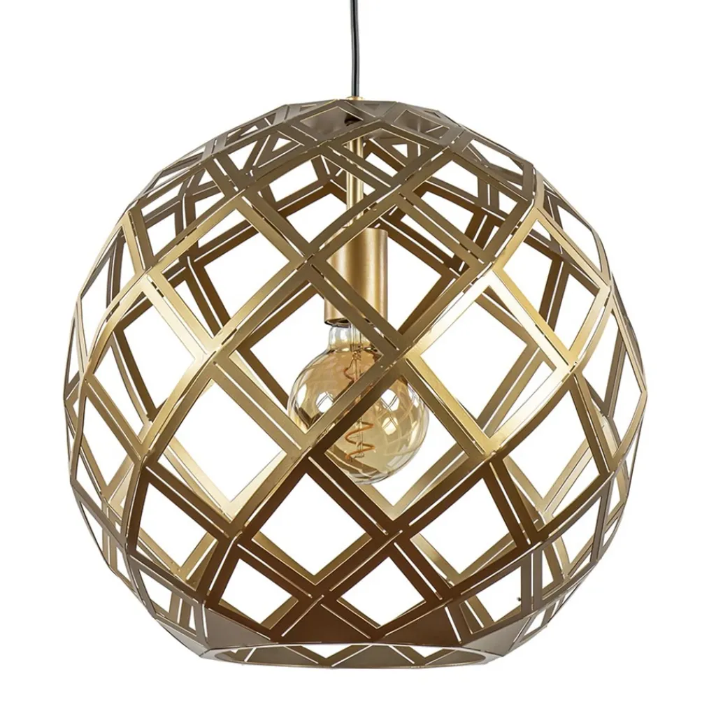 Straluma Hanglamp Emma 40cm matgoud> Woonkamerlampen|Slaapkamerlampen