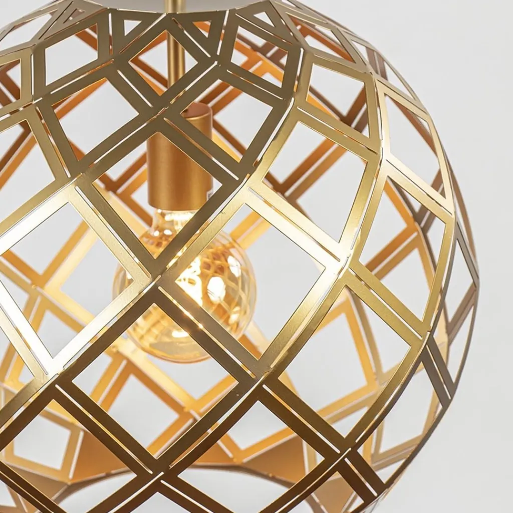 Straluma Hanglamp Emma 40cm matgoud> Woonkamerlampen|Slaapkamerlampen