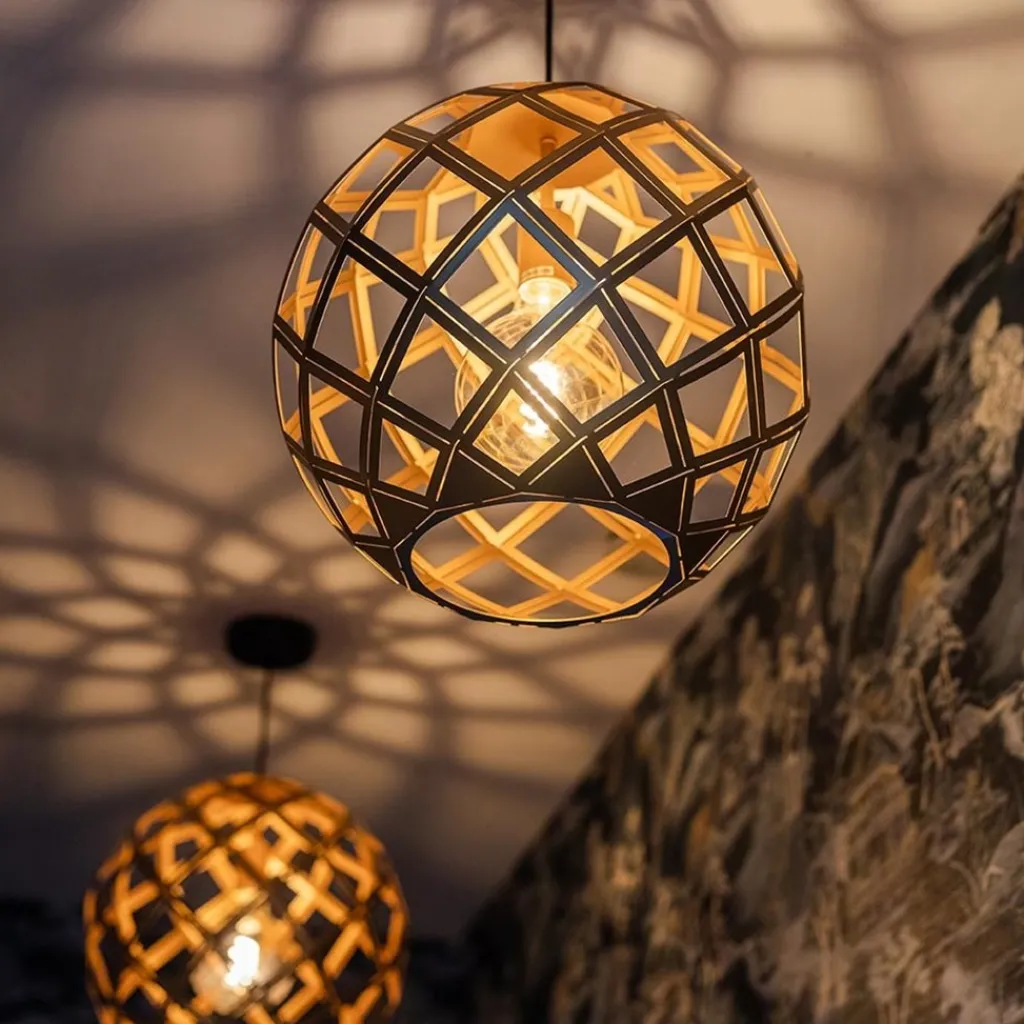 Straluma Hanglamp Emma 40cm matgoud> Woonkamerlampen|Slaapkamerlampen