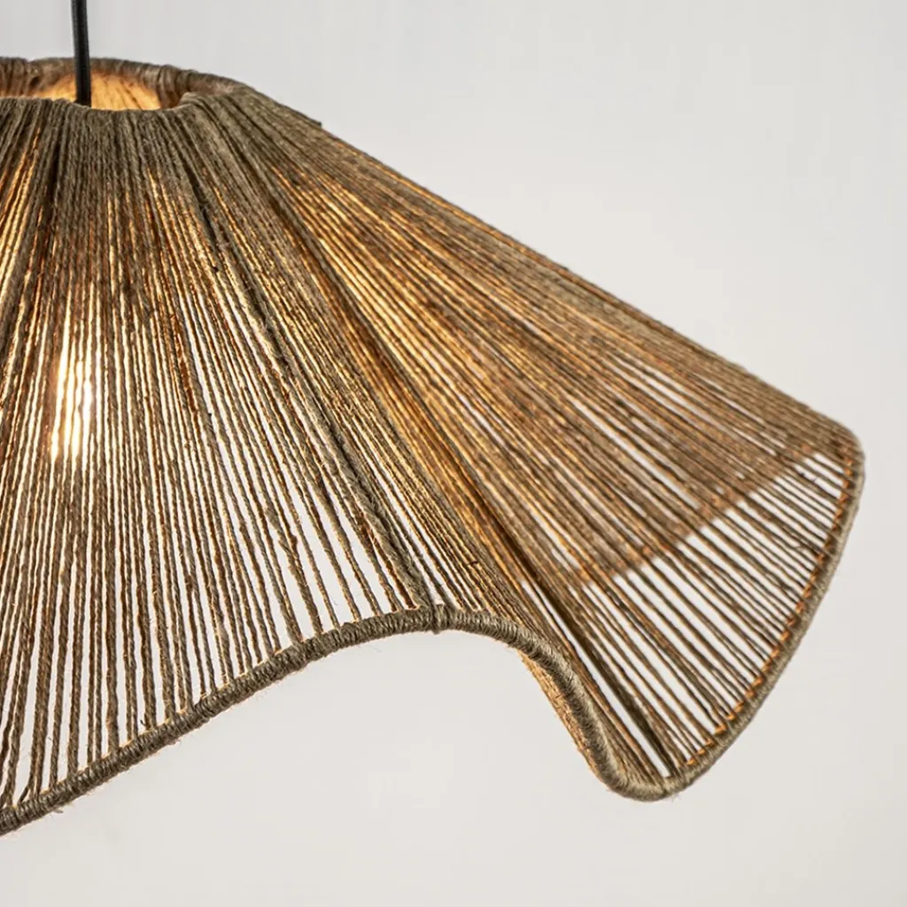 Straluma Hanglamp Fodara jute naturel Light and Living> Hanglampen|Eettafellampen