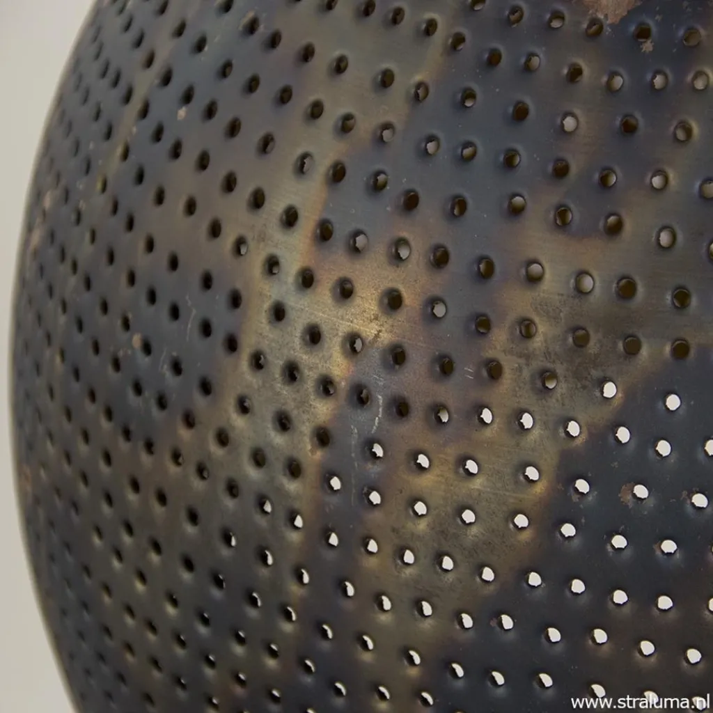 Straluma Hanglamp geperforeerd staal brons-bruin> Eettafellampen|Woonkamerlampen