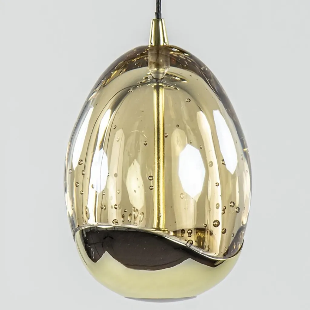 Straluma Hanglamp Golden Egg 5L rond zwart/goud> Hanglampen|Eettafellampen