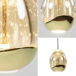 Straluma Hanglamp Golden Egg 1L zwart/goud><noscript><img width=