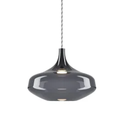 Straluma Hanglamp Italiaans design retro smoke glas inclusief LED><noscript><img width=