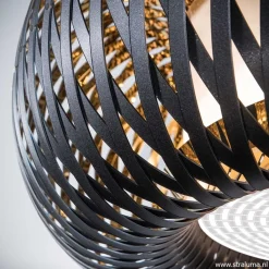 Straluma Hanglamp Kalatos zwart/goud 63cm> Eettafellampen|Slaapkamerlampen