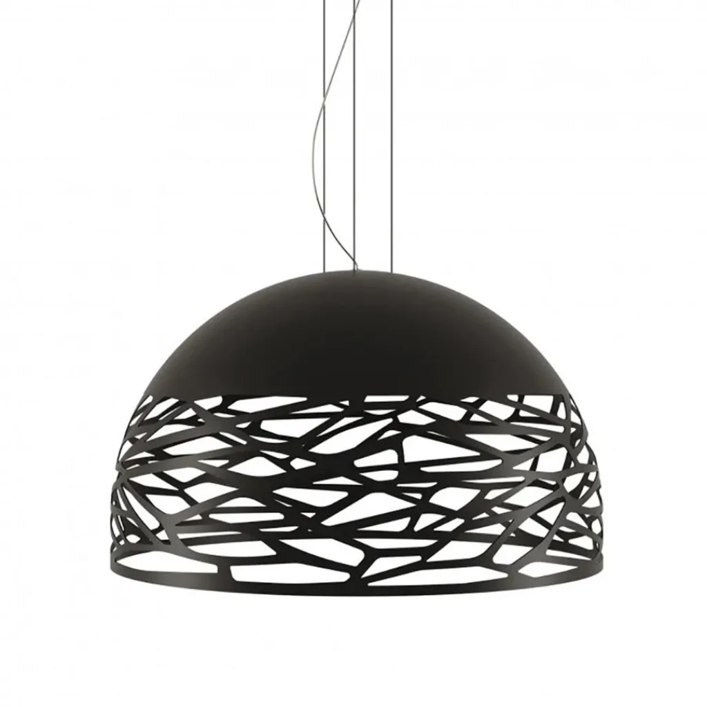 Straluma Hanglamp Kelly Dome 80cm zwart> Eettafellampen|Woonkamerlampen