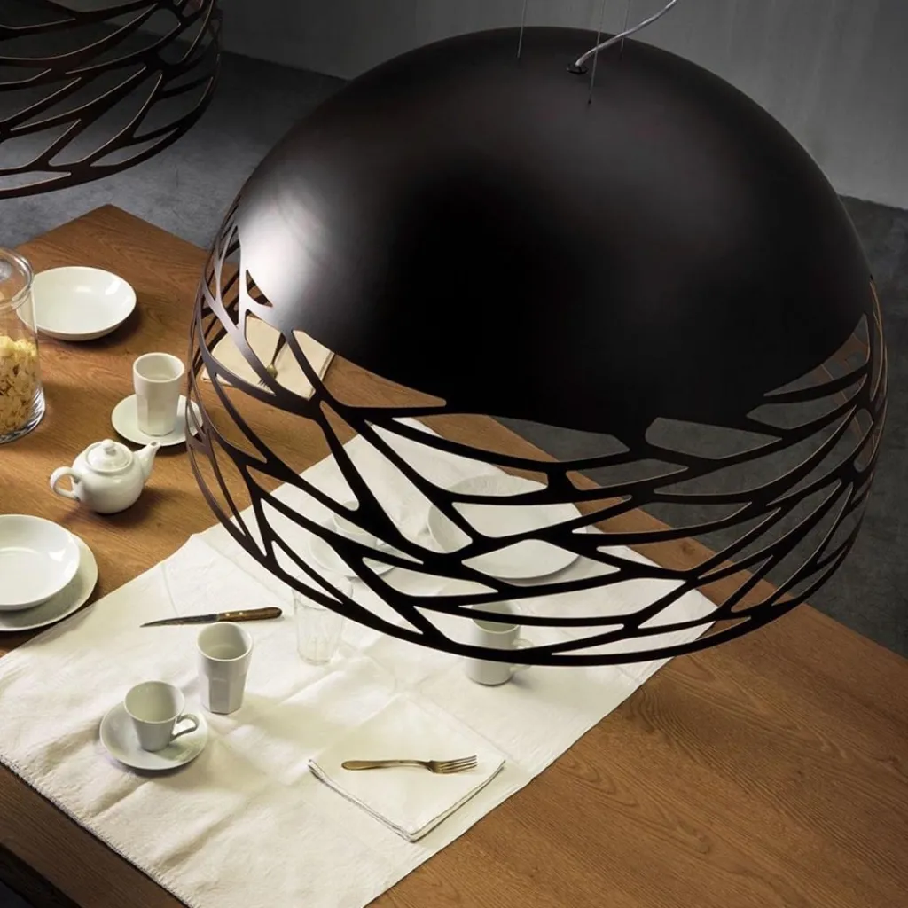 Straluma Hanglamp Kelly Dome zwart 60cm> Eettafellampen|Woonkamerlampen