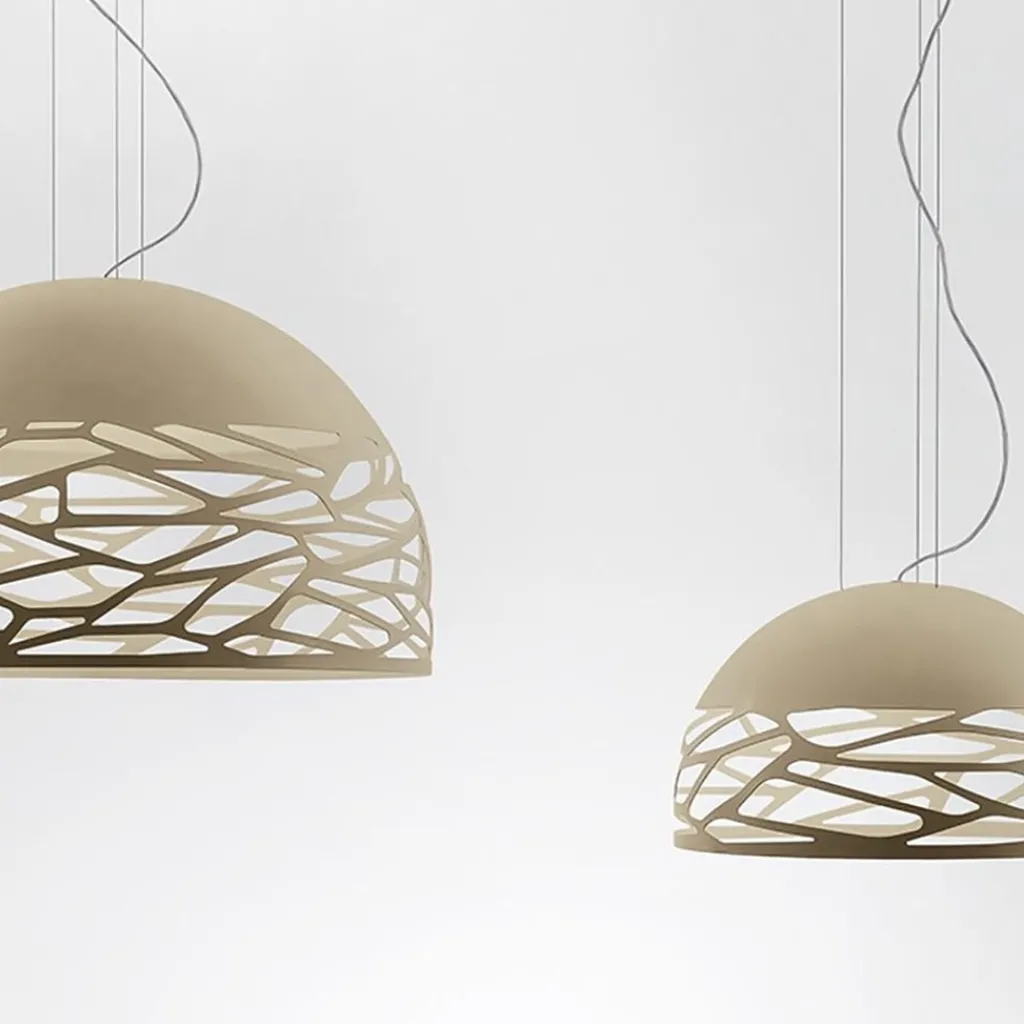 Straluma Hanglamp Kelly koepel 50cm champagne> Eettafellampen|Woonkamerlampen