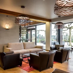 Straluma Hanglamp koepel brons 60cm 3xe27><noscript><img width=