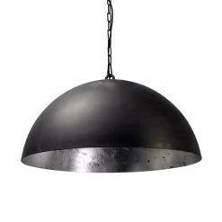 Straluma Hanglamp koepel 60cm gunmetal/silverleaf> Eettafellampen|Woonkamerlampen
