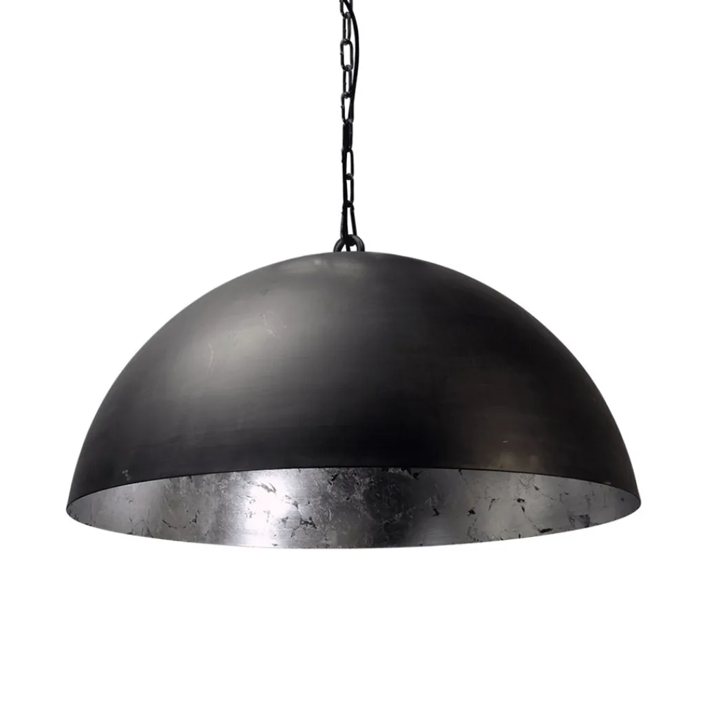 Straluma Hanglamp koepel 60cm gunmetal/silverleaf> Eettafellampen|Woonkamerlampen