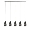 Straluma Hanglamp 5L druppel glas smoke> Eettafellampen|Decoratieve Verlichting