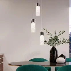 Straluma Hanglamp 3L rond zwart met cilinder glas><noscript><img width=