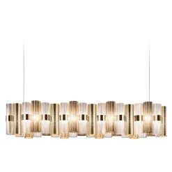 Straluma Hanglamp La Lollo linear 140 goud> Hanglampen|Eettafellampen