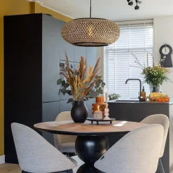 Straluma Hanglamp Maze bamboe/zwart 60cm><noscript><img width=