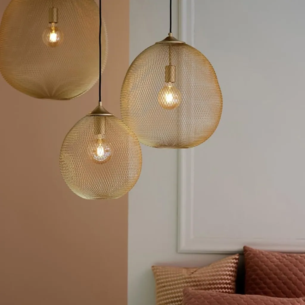 Straluma Hanglamp Moroc 50cm goud> Draadlampen|Light and Living