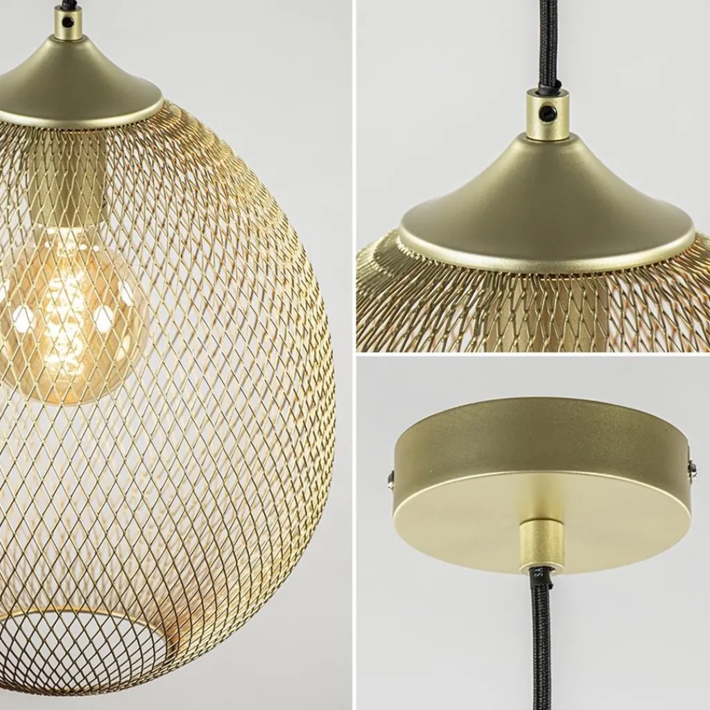 Straluma Hanglamp Moroc goud 30cm> Draadlampen|Light and Living