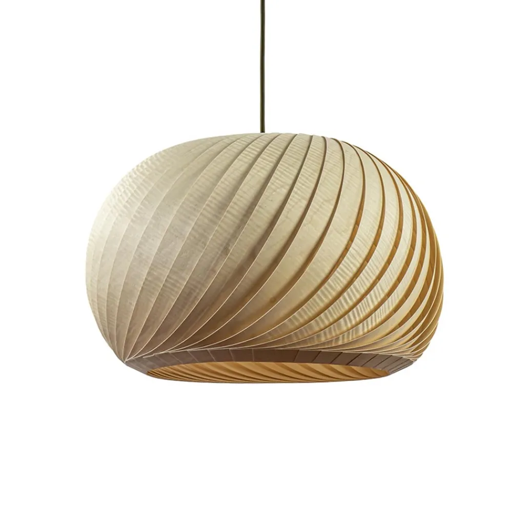 Straluma Hanglamp Nature 40cm hout naturel> Eettafellampen|Eetkamerverlichting