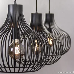 Straluma Hanglamp Onion 3L draad zwart><noscript><img width=