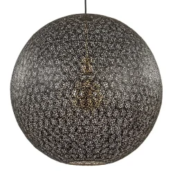 Straluma Hanglamp Oronero bol zwart/goud 60cm> Eettafellampen|Keukenverlichting