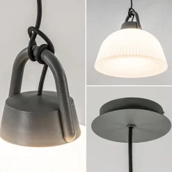 Straluma Hanglamp outdoor antraciet met wit IP65><noscript><img width=