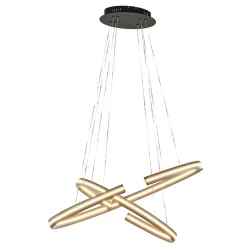 Straluma Hanglamp ovaal dubbel zwart> Hanglampen|Eettafellampen