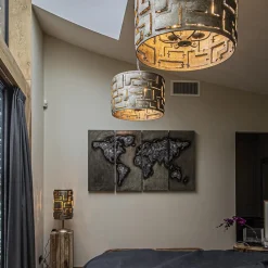 Straluma Hanglamp Pablo cil 55cm ambacht.zilver><noscript><img width=