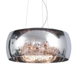 Straluma Hanglamp Pearl Raindrops smokey glas> Eettafellampen|Pearl