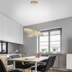 Straluma Hanglamp Q-Vito dubbele ring gold smart><noscript><img width=