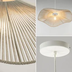 Straluma Hanglamp Rafa 70 katoendraad crème><noscript><img width=