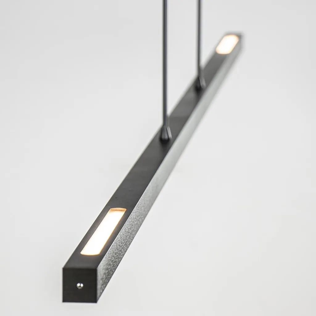 Straluma Hanglamp Real zwart up+down 2xpush dtw> Hanglampen|Eettafellampen